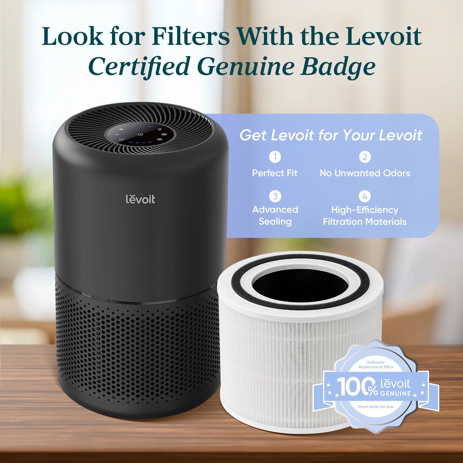 Levoit Core® 300-P Black Air Purifier - Image 5