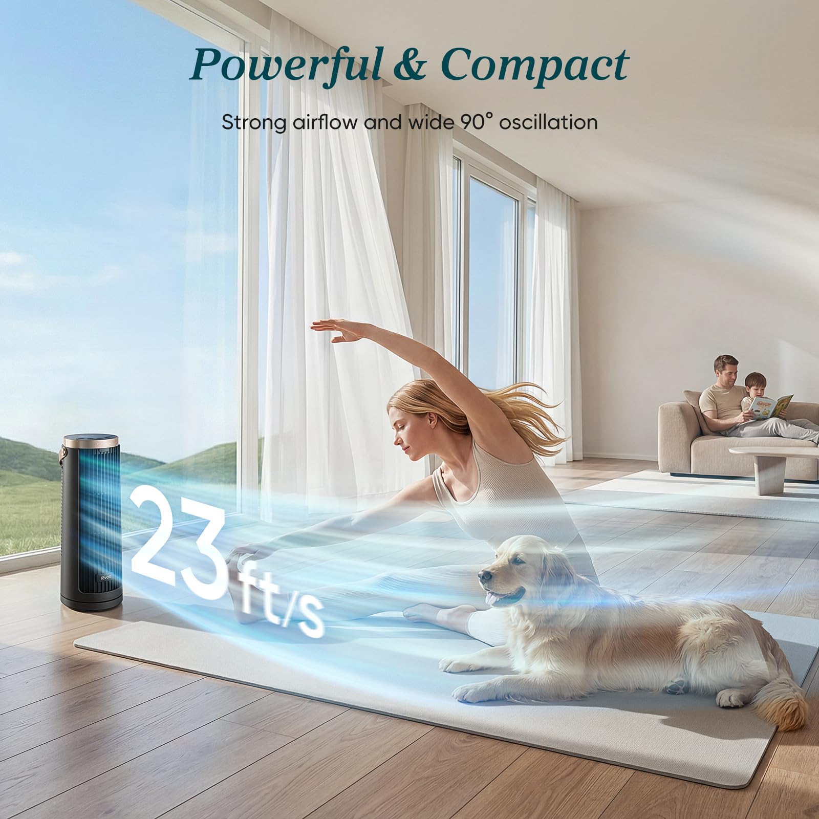Levoit Windi Mini Pro Portable Desk Tower Fan - Image 3